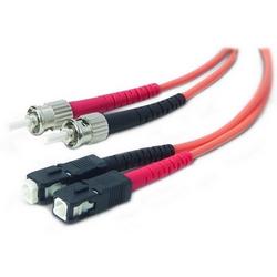BELKIN COMPONENTS Belkin Fiber Optic Duplex Patch Cable - 2 x ST - 2 x SC - 6.56ft - Orange