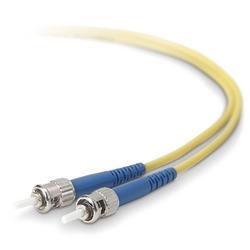 BELKIN COMPONENTS Belkin Fiber Optic Duplex Patch Cable - 2 x ST - 2 x ST - 16.4ft - Yellow