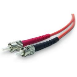 BELKIN COMPONENTS Belkin Fiber Optic Duplex Patch Cable - 2 x ST - 2 x ST - 6.56ft - Orange