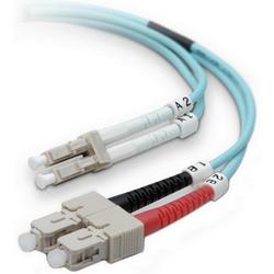 BELKIN COMPONENTS Belkin Fiber Optic Patch Cable - 2 x LC - 2 x SC - 6.56ft - Aqua