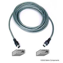 BELKIN COMPONENTS Belkin FireWire Cable - 1 x FireWire - 1 x FireWire - 14ft - Clear