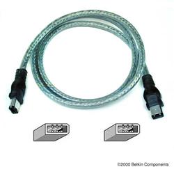 BELKIN COMPONENTS Belkin FireWire Cable - 1 x FireWire - 1 x FireWire - 3ft - Clear