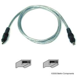 Belkin FireWire Cable - 1 x FireWire - 1 x FireWire - 3ft - Ice (F3N402-03-ICE)