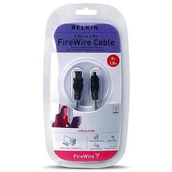 BELKIN COMPONENTS Belkin FireWire Cable - 1 x FireWire - 1 x FireWire - 6ft - Clear (F3N401v06-ICE)