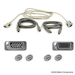 BELKIN COMPONENTS Belkin KVM Cable - 6ft - Gray, Beige