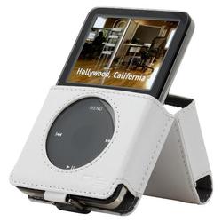 BELKIN COMPONENTS Belkin Kickstand Case for iPod video - Leather - White