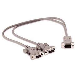 Belkin Mouse/Keyboard Cable - 1 x DB-9 - 2 x DB-9 - 6ft