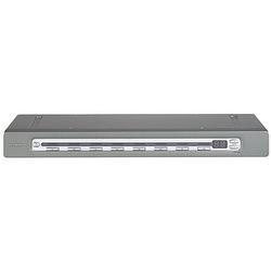 Belkin OmniView CAT5 KVM Switch - 8 x 1 - 8 x RJ-45 Keyboard/Mouse/Video - 1U - Rack-mountable