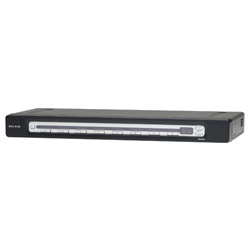 BELKIN COMPONENTS Belkin OmniView F1DA108Z 8-Port USB & PS/2 KVM Switch - 8 x 1 - 4 x SCSI - Rack-mountable