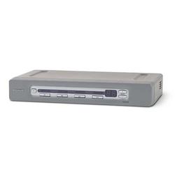 BELKIN COMPONENTS Belkin OmniView SMB 4-Port CAT5 KVM Switch - 4 x 1 - 4 x RJ-45 Keyboard/Mouse/Video - 1U - Rack-mountable