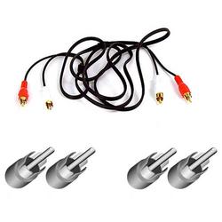 BELKIN COMPONENTS Belkin Pro Gold Series Home Stereo Audio Cable - 2 x RCA - 2 x RCA - 6ft