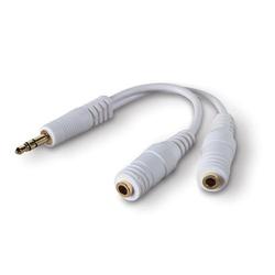 BELKIN COMPONENTS Belkin Pro Series Audio Y-cable - 1 x Mini-phone - 2 x Mini-phone - 6ft - White