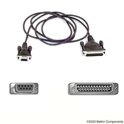 BELKIN COMPONENTS Belkin Pro Series Printer Serial Cable - 1 x DB-25 Printer - 1 x DB-9 PC - 10ft - Black