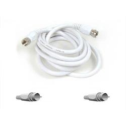 BELKIN COMPONENTS Belkin Pro Series RG59 Coaxial Cable - 1 x F-connector - 1 x F-connector - 6ft - White