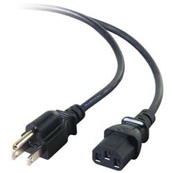 BELKIN COMPONENTS Belkin Pro Series Standard Computer Power Cord - - 2ft - Black