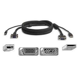 BELKIN COMPONENTS Belkin Pro Series USB KVM Cable Kit - 15ft - Gray
