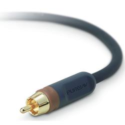 BELKIN COMPONENTS Belkin PureAV Blue Series Subwoofer Audio Cable - 1 x RCA - 1 x RCA - 25ft - Black