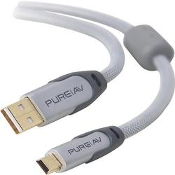 PureAV Belkin Hi-Speed USB 2.0 Cable - 1 x Type A USB - 1 x Mini Type B USB - 12ft