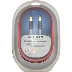 Belkin PureAV Silver Series Digital Coaxial Audio Cable - 1 x RCA - 1 x RCA - 4ft