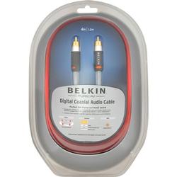 Belkin PureAV Silver Series Digital Coaxial Audio Cable - 1 x RCA - 1 x RCA - 8ft