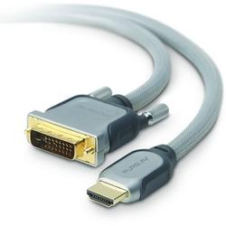 Belkin PureAV Silver Series HDMI Interface-to-DVI Video Cable - 1 x DVI - 1 x Type A HDMI - 16ft