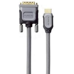 Belkin PureAV Silver Series Video Cable - 1 x Type A HDMI - 1 x DVI-D Video - 30ft