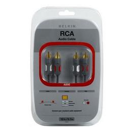 Belkin RCA Audio Cable - 2 x RCA - 2 x RCA - 12ft