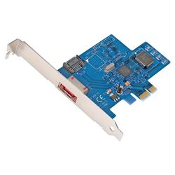 Belkin SATA II RAID 2-Port PCI Express Card - 1 x 7-pin SATA Serial ATA/300 Serial ATA External, 1 x 7-pin SATA Serial ATA/300 Serial ATA Internal - PCI Expre