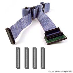 BELKIN COMPONENTS Belkin SCSI-3 LVD Paired Ribbon Cable - 1 x D-Sub (DB-68) - 4 x D-Sub (DB-68) - 4.08ft - Blue