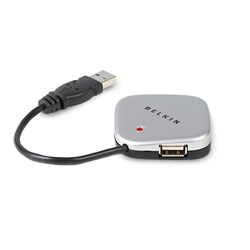 Belkin USB 2.0 4-Port Ultra Mini Hub