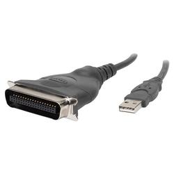 Belkin USB to Parallel Printer Cable Adapter - 4-pin Type A Male USB to 36-pin Centronics Male - 6ft