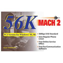 BEST DATA PRODUCTS INC. Best Data 56K Internal V.92 PCI Modem - PCI - 1 x RJ-11 Modem - 56 Kbps