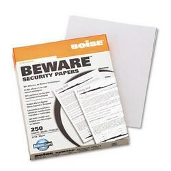 BOISE CASCADE PAPER Beware™ Security Paper, Legal, COPY, 8-1/2 x 11, Gray, 250/Pack (CASBSP11CGY)