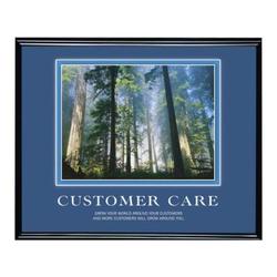 Advantus Black Framed Inspirational Print For Customer Care, 24x30 (Each)