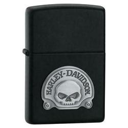 Zippo Black Matte, Hd Skull Emblem