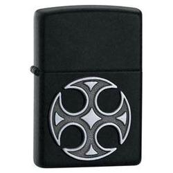 Zippo Black Matte, Medieval Cross Emblem