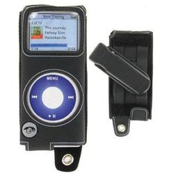 Wireless Emporium, Inc. Black Rubberized Sporty Case for Apple iPod Nano (2nd Gen)