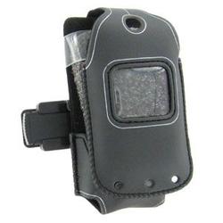 Wireless Emporium, Inc. Black Rubberized Sporty Case for Motorola KRZR K1