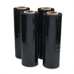 Universal Office Products Black Stretch Film, 18 w x 1,500' Roll, 20 Micron (80 Gauge), 4 Rolls/Carton (UNV62120)