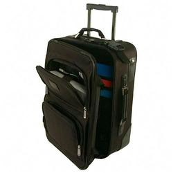 Bond Street Ltd Bond Street Computer Carry-On Case on Wheels - Clam Shell - Black