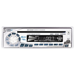 BOSS AUDIO SYSTEMS Boss Audio MR1400W Marine CD/AM/FM Receiver, Front Aux-Input, Full Detachable Front Panel