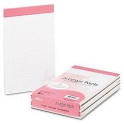 Ampad/Divi Of American Pd & Ppr Breast Cancer Awareness Perforated Pads, Jr. Legal Size, 50 Sheets/Pad (AMP20078)