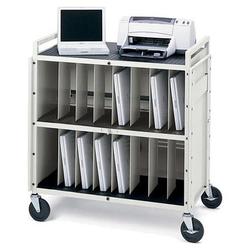 BRETFORD Bretford 15 Unit Laptop Mobile Cart - 2 Shelf - 5 Caster - Steel