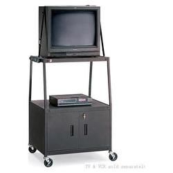 BRETFORD Bretford BBC48-E4 Wide Body A/V Cart With Cabinet - Steel - Black