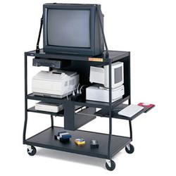 BRETFORD MANUFACTURING Bretford BBILS1-M4 Wide Body A/V Cart - Steel - Black