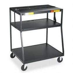 BRETFORD MANUFACTURING Bretford BBUL4435-P5 Wide Body TV Cart - Steel - Black