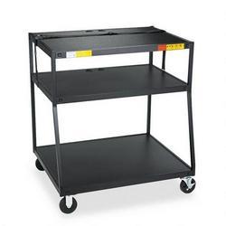 BRETFORD MANUFACTURING Bretford BBUL4440-P5 Wide Body TV Cart - Steel - Black