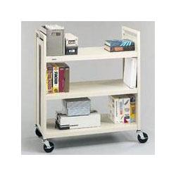 BRETFORD MANUFACTURING Bretford Basics Flat Shelf Mobile Utility Book Truck - 37 x 18 x 42