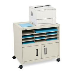 BRETFORD MANUFACTURING Bretford Fax2 Stand With Cabinet - Steel - Putty, Beige