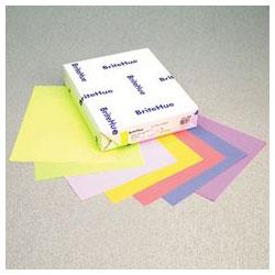 MOHAWK/STRATHMORE PAPERS Brite Hue 65# Cover Semi-Vellum, Letter, Assorted Colors, 500 Shts/Ream (MOW109992)